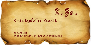 Kristyán Zsolt névjegykártya